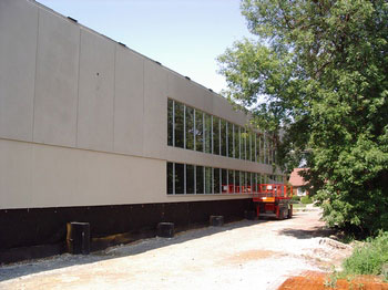 Eastern side of new gym