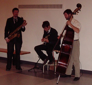 Jazz Trio perform at official opening
