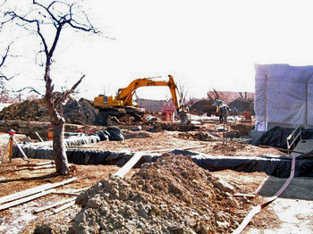 Lastest construction picture available - taken on March 23. Look for more in the May newsletter.