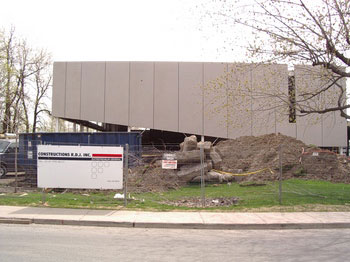 May 5 - Front view of new gym